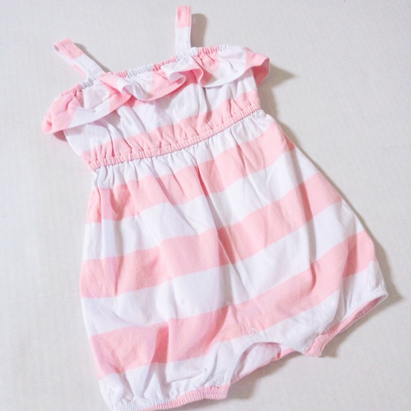 Janie and Jack striped romper (6-12 months) - Picture 2 of 6